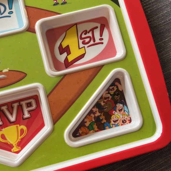 Fun Kids Home Run Baseball Lunch Dinner Plate for picky eaters - Picture 4 of 6